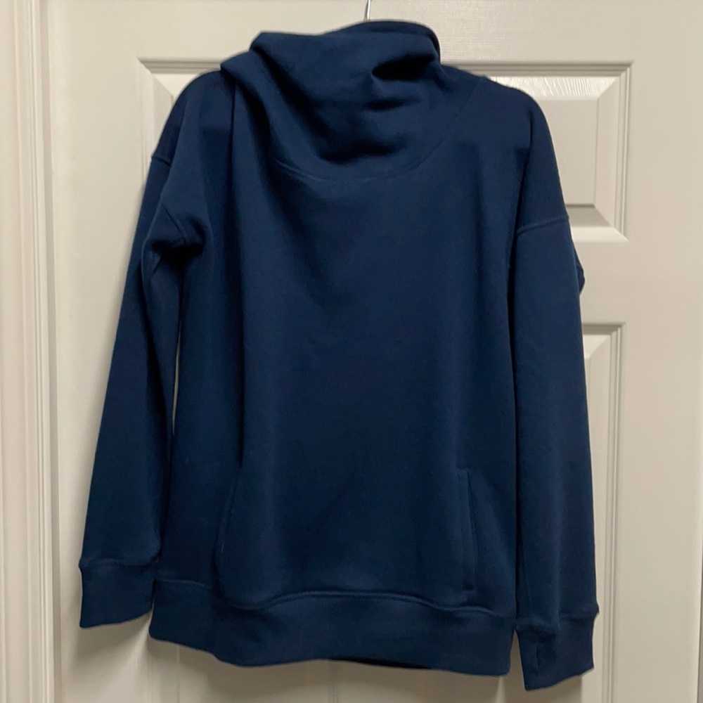 Zyia oh so soft sweater shirt navy blue size L
